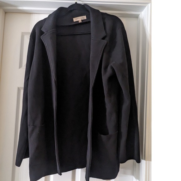 Philosophy Jackets & Blazers - Philosophy Clothing Black Knit Open Front Blazer Jacket XL